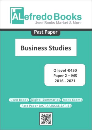 cover pastpapers O level paper 2 Business MS