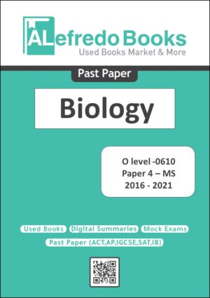 cover pastpapers O level paper 4 Biology MS