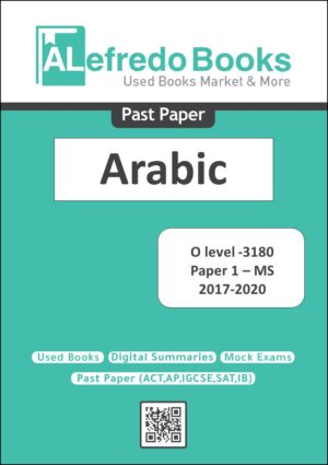 cover pastpapers O level paper Arabic 1 MS
