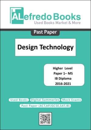 cover pastpapers IB Design Technology P1 MS