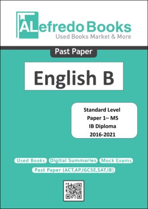 cover pastpapers IB English b P1 MS