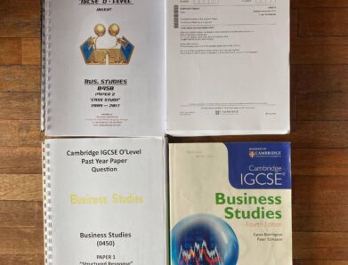 Past paper Business Studies  all papers O level
